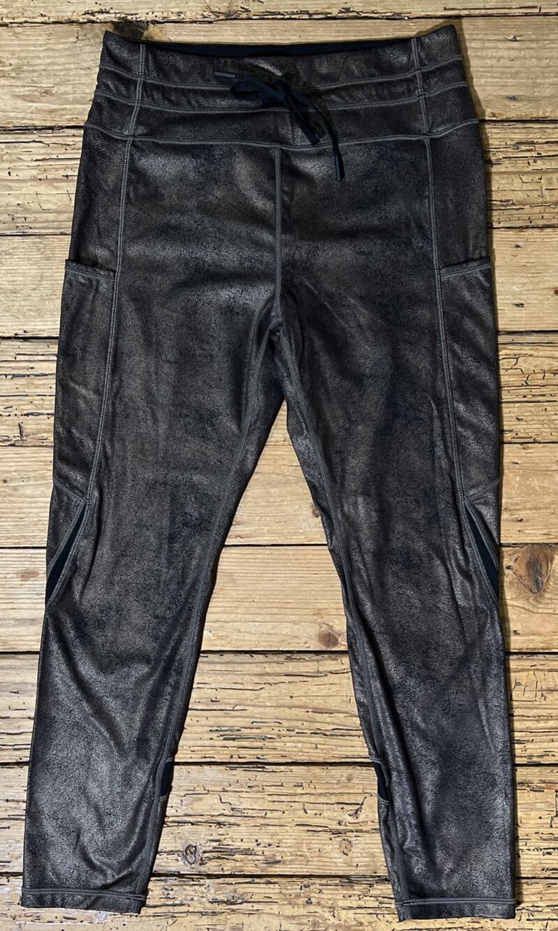 Zyia Women’s Size 8-10 Distressed Copper Leggings -NWOT